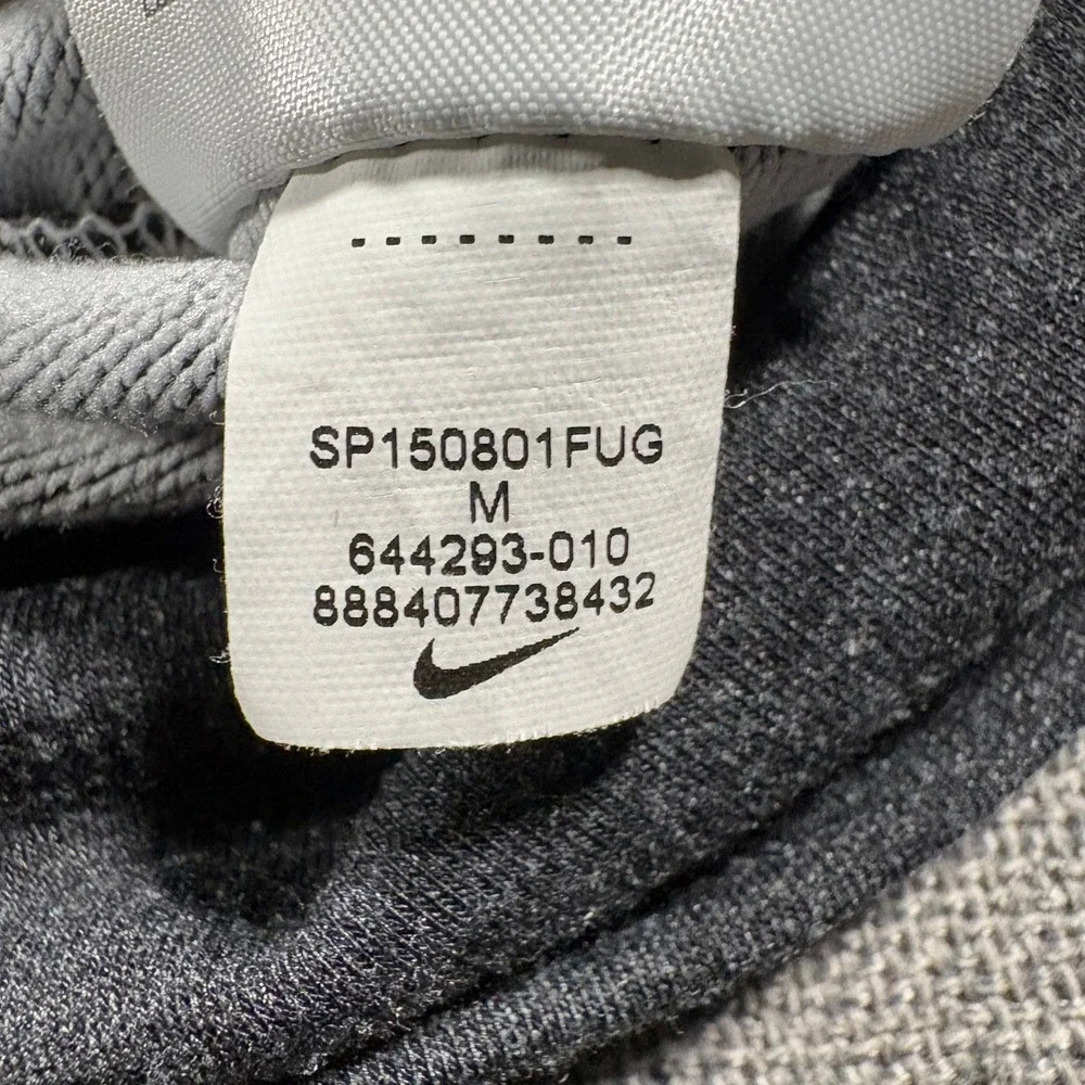 Nike Dri-FIT Full Zip Hoodie Mens Medium Grey Heather Pro Training Jacket